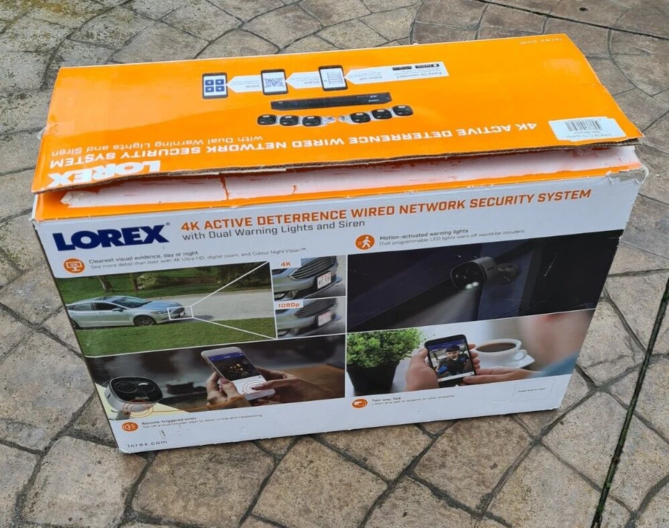 Lorex 8 Channel 4K Active Deterrence Wired Network Security System & 6x 4k Cams - Image 4 of 4