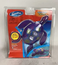 NEW Swimways Rainbow Reef Turtle Swimming Action Water Pool Kids Toy Purple 2011