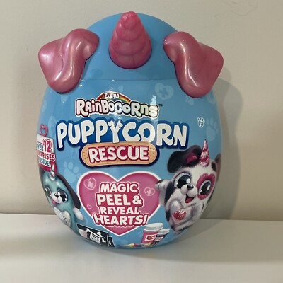 Zuru Rainbocorns Puppycorn Rescue Over 12 Surprises Magic Peel & Reveal Hearts
