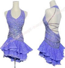 jz Handmade Women Samba Ballroom Swing Salsa Rumba Latin Dance Dress RHYTHM