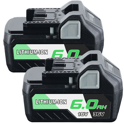 2Pack For Metabo HPT BSL36A18 Li-Ion Battery Multi Volt 372121M BSL36B18 36V/18