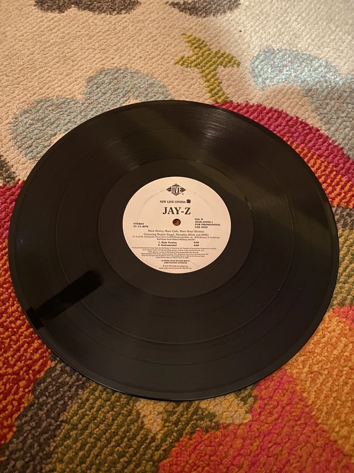 Rare Jay-Z DJ Radio Promo LP Vinyl Single More Money, More Cash, More Hoes Rap - Image 2 of 2