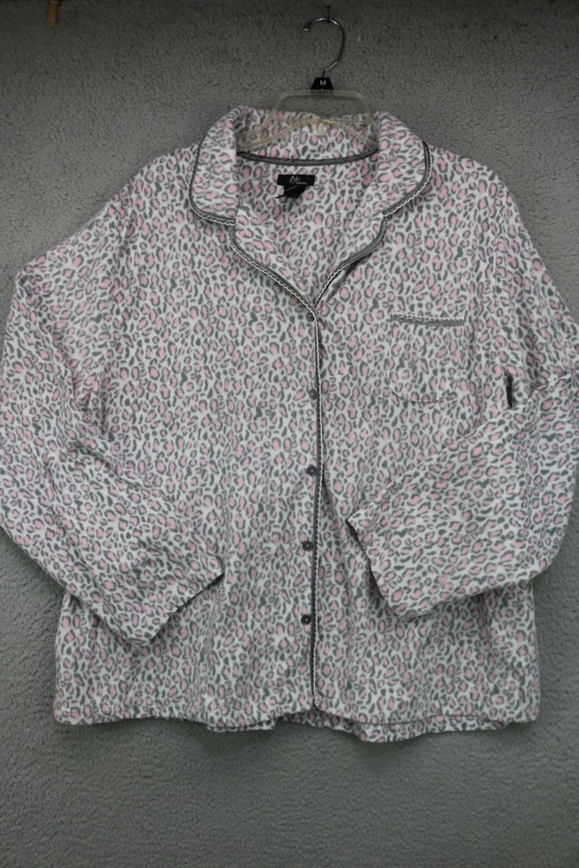 Pijama polar para mujer Aria Collection - estampado animal - talla XXL Foto 2 de 4