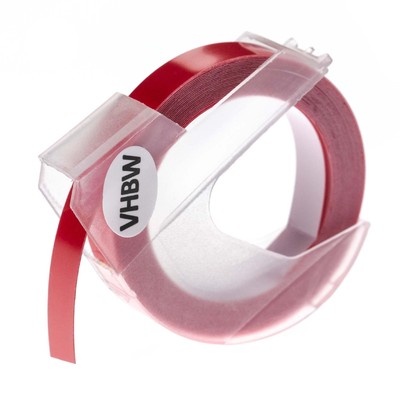 3D Schriftband für Dymo Organizer Xpress 12965 Weiß/Dunkelrosa 9mm 3m