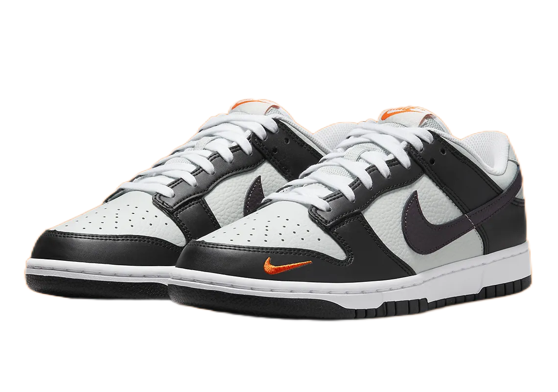 Nike Dunk Low Mini Swoosh - Black Total Orange FN7808-001 | eBay