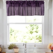 1PC STRAIGHT VALANCE SWAG semisheer WINDOW CURTAIN DRAPE 55" W X 18" L STYLE S18