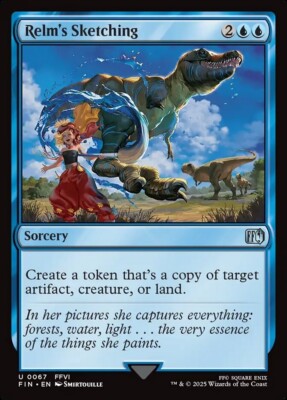 MTG Magic FIN Final Fantasy - 1x EN NM 0067 U Relm's Sketching