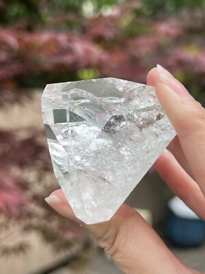 Fire And Ice Clear Quartz With Rainbows Brazilian AAA+ 89g 91