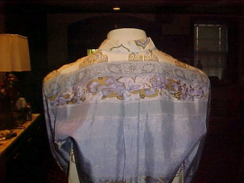 VINTAGE MENS 100% PURE SILK MULTICOLOR SHIRT WITH ONE LEFT POCKET SIZE LARGE - Picture 11 of 11