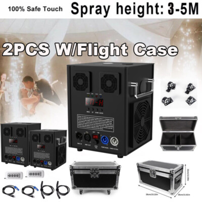 2Pcs 700W Cold Spark Machine Party Stage Sparkle Show Wedding With Flight Case