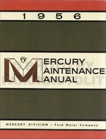 1956 Mercury Shop Manuell - Monterey Monclair Eigener Medalist Reparatur Buch