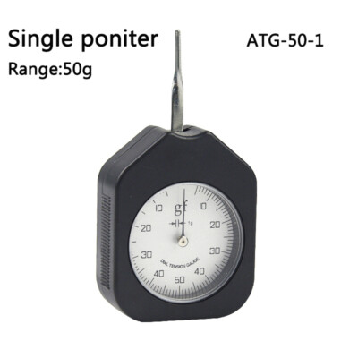 Dial Gram Force Gauge Tension Meter Single Pointer Tensionmeter with 10-50-10g