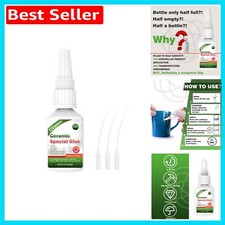 Waterproof 20g Ceramic Glue with Precision Tips - Ideal for Crafts & Repairs