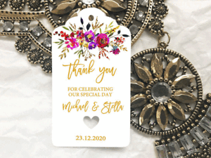 Wedding Favour Tags Cards x 24 For Thank You Gift Party Bomboniere Souvenir Wedding Favour Tags Cards x 24 For Thank You Gift Party Bomboniere Souvenir