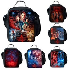 Kid Adult Stranger 4 Pattern Insulated Lunch Box School Outdoor Picnic Bags Gift