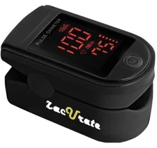 Health Fingertip Pulse Oximeter Blood Oxygen Saturation Device with Batteries
