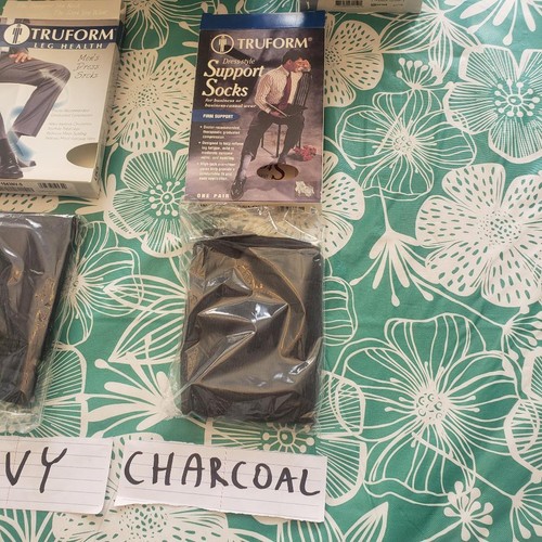 TruForm 1942 Para hombres Sobre la pantorrilla Vestido Calcetines Compresión 8-15 Elige Talla/Color - Imagen 13 de 22
