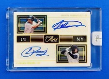#3/8! Jasson Dominguez Auto Panini Three & Two Plus 1 Everson Pereira Autograph