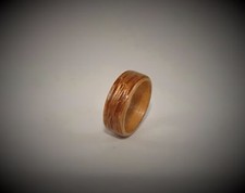 Lacewood  Alderwood Wood Ring  Bentwood  Handmade  Unisex  Limited Run