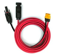 25ft Solar Panel Extension Cable Wire  XT60 Female to Solar Connectors