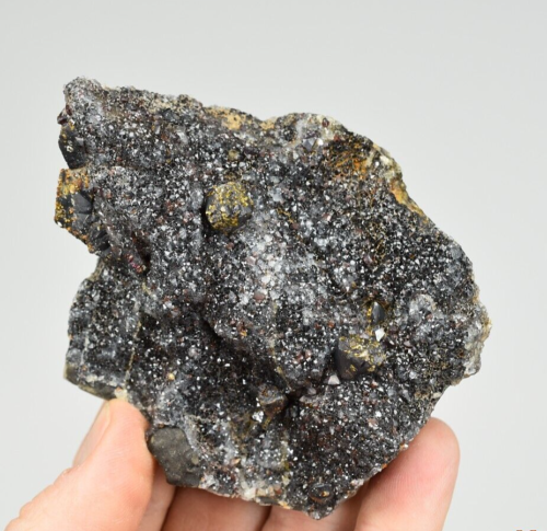 Sphalerite and Chalcopyrite with Quartz - Ballard Mine, Cherokee Co., Kansas - Picture 1 of 5
