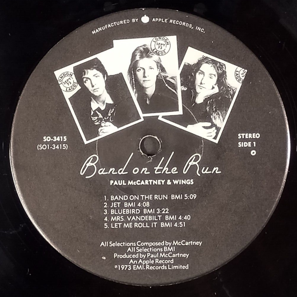 ☆ Wings - Band On The Run / レコード Wings: Band On The Run Lp W/ORIGINAL INNER SLEEVE & POSTER