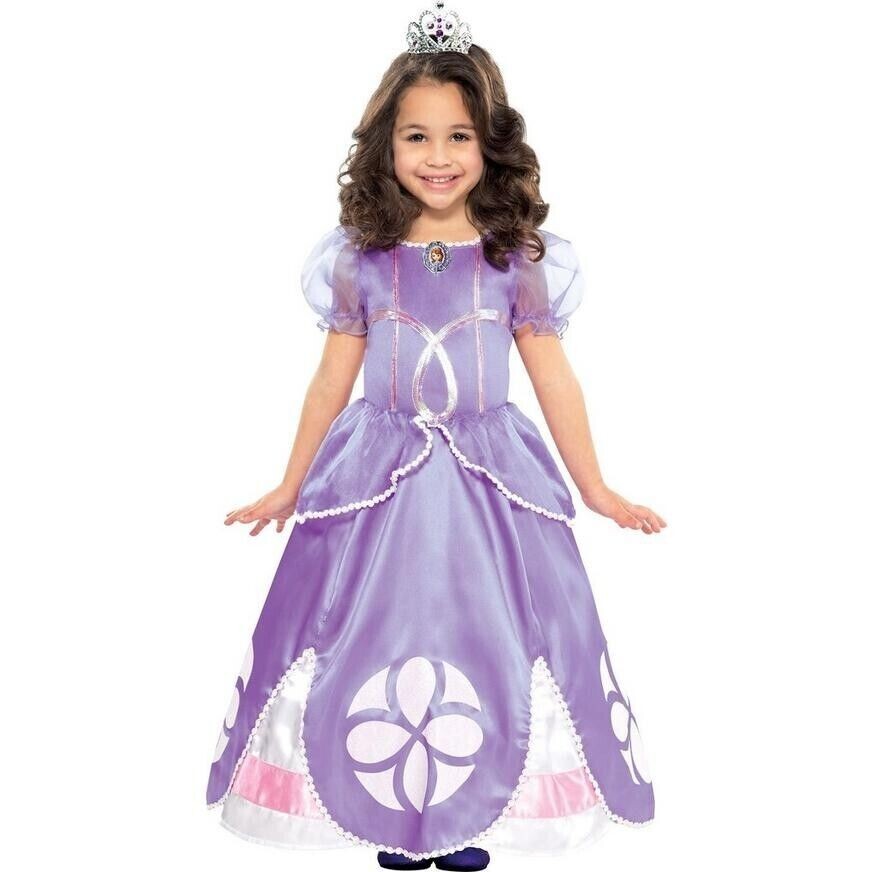 Disney Junior Sofía las Primeras Niñas Niño Disfraz Vestido Princesa Halloween Nuevo