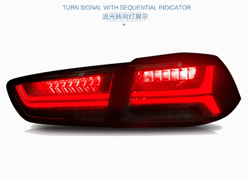 2PCS Rear Smoked LED Tail lights For 2008-2017 Mitsubishi Lancer ES DE GTS 2.4L - Picture 5 of 8