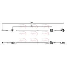 Apec Gear Control Cable CAB7017 - OE Quality Precision Engineered Part