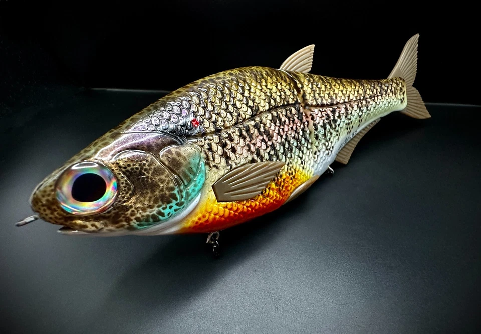 HINKLE SHAD CLONE CUSTOM BLUEGILL SWIMBAIT 9" SWIMBAIT PREMIUM GLIDE BAIT Foto 2 de 4