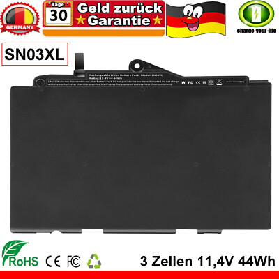 SN03XL AKKU BATTERIE FÜR HP EliteBook 820 G3/G4 725 G3/G4 HSTNN-DB6V 800232-271