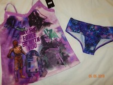 NWT Star Wars Juniors Size 8-10 Medium Shirt and underwear SLEEPWEAR So cute