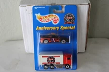 Hot Wheels Limited Edition H.E.B. 2 Pack Hiway Hauler & Black Toyota MR2