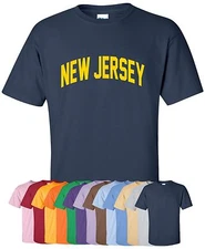 "New Jersey" T-Shirt in S-4XL, 30+ Colors! garden state newark trenton home life
