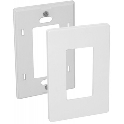 Orbit OPS26-A 1-Gang Screwless Wall Plate ALMOND (shown in White)