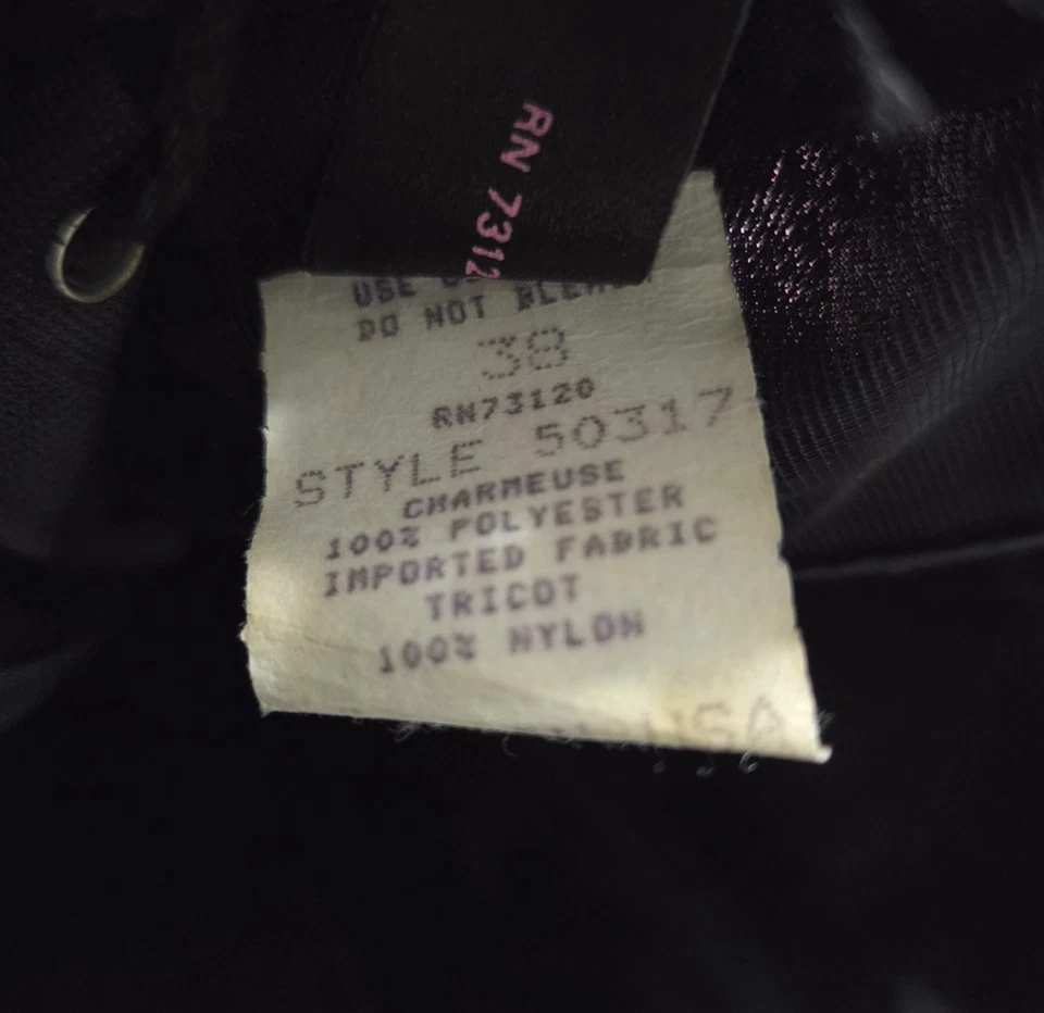 VTG Fredericks of Hollywood Dream Corset Vintage Size 38 Black Lace - Image 4 of 4