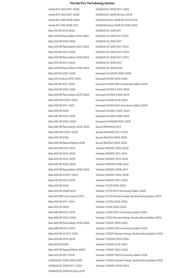 Pastilla de freno Tusk - carbono para Yamaha WR250X 2008-2011 Foto 3 de 4