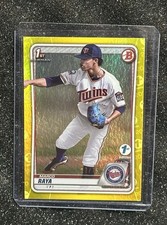 2020 Bowman Draft 1st Edition - Marco Raya #BD-63 Yellow Foil /75 (RC)