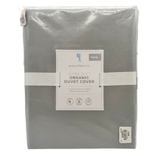 Pottery Barn Kids Super Soft Organic Duvet Cover Twin Gray New
