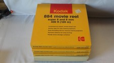 NEW LOT of 4 Kodak 884 Movie Reels Super 8 and 8mm 400ft mint  1--200ft