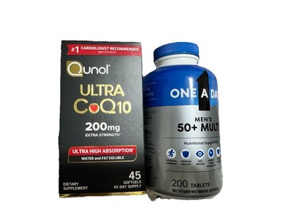 Qunol Ultra CoQ10 200mg Extra Strength Softgels 45 Count Antioxidant