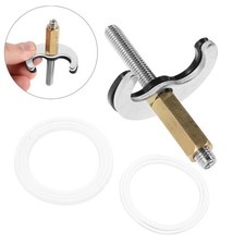 1Set Bathroom Faucet Mounting Kit Stainless Steel Repair Parts with Retainer Set