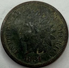 1881 Indian Head Cent VF Corroded Exact Coin Imaged #IND1688