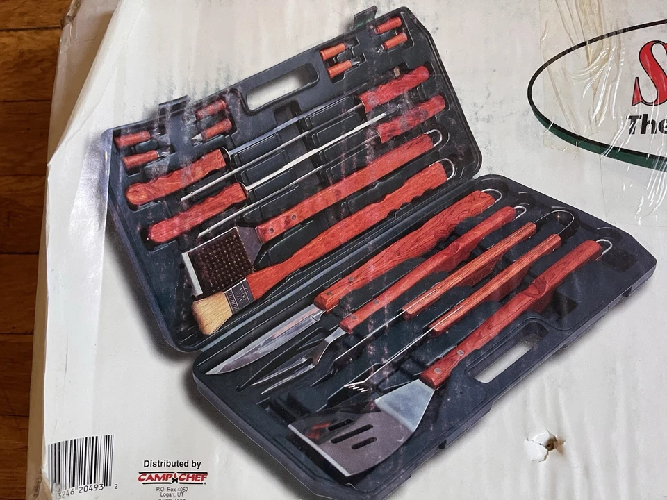 Camp Chef Sport BBQ Grill Outdoor Deluxe 18 Piece Barbecue Tool Set - Image 2 of 4