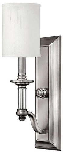 Hinkley Sussex 17 3/4" High Brushed Nickel Wall Sconce - Picture 2 of 6
