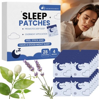 Schlafunterstützung Pflaster für Erwachsene, extra stark 28 Stück (1er Pack), weiß 