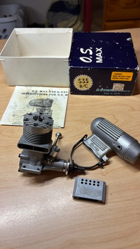 O.S. Max S .35 Control Line Stunt Model Airplane Engine