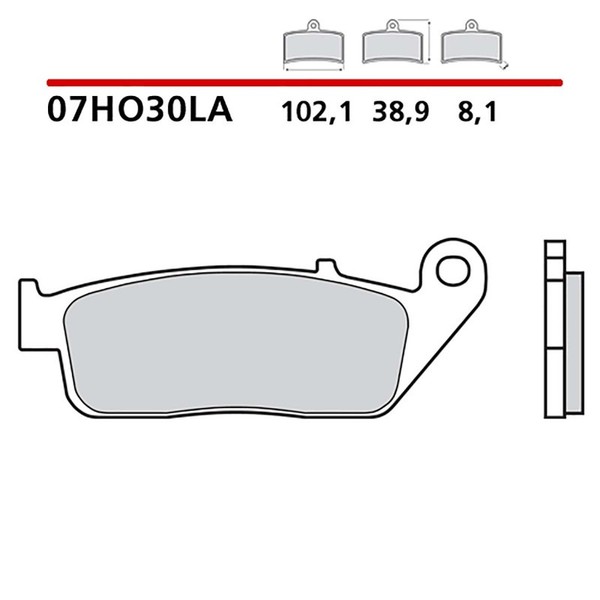 Brembo VORDERRADBREMSBELAGE-KIT Fur Kawasaki Z650 Abs 17-19-COD. 07HO30LA-image