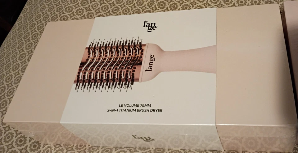 L'Ange 2 en uno secador de cepillo de titanio más 1 cepillo de 65 mm NUEVO sellado en caja Foto 3 de 4