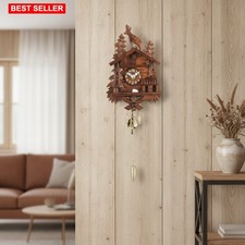 Wall Clock Small Black Forest Decor 7.87h Qua...